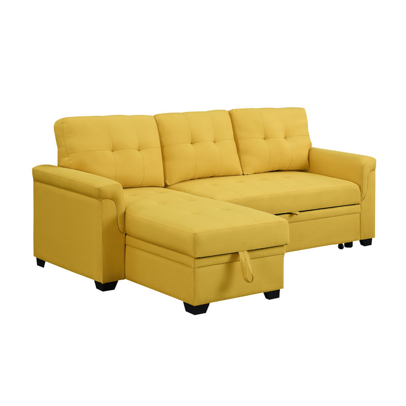 Latitude Run® 84" Wide Reversible Sleeper Sofa & Chaise & Reviews Wayfair